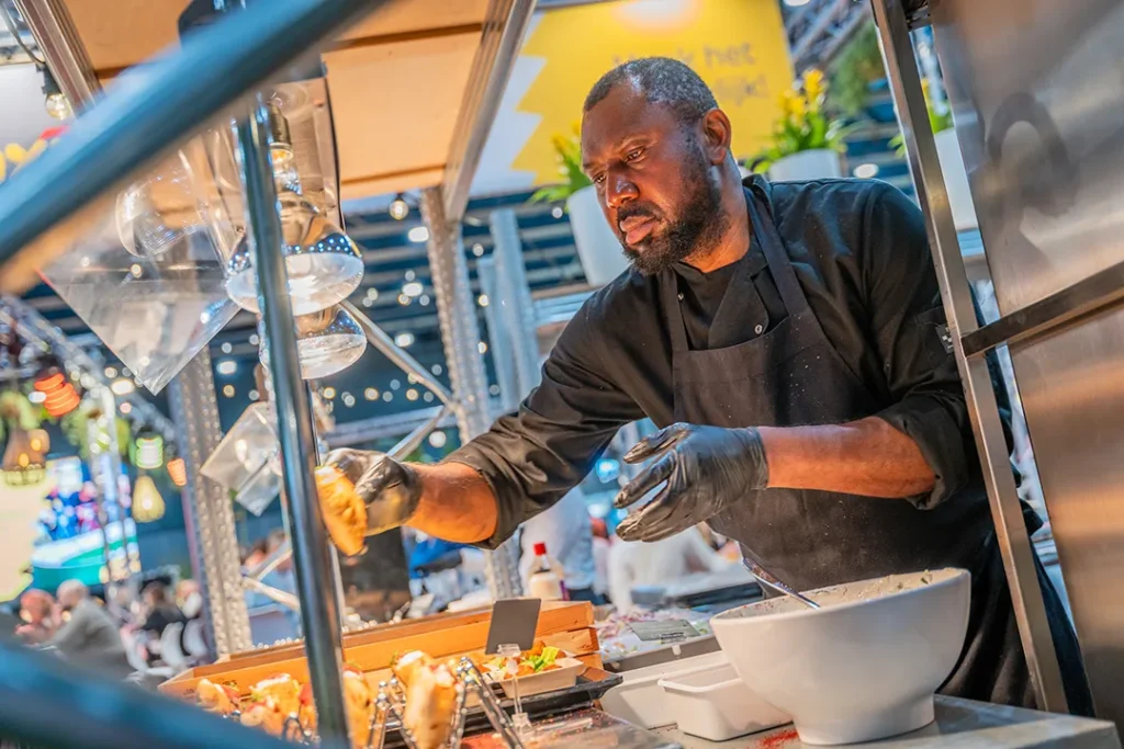 Catering tijdens een zakelijk evenement